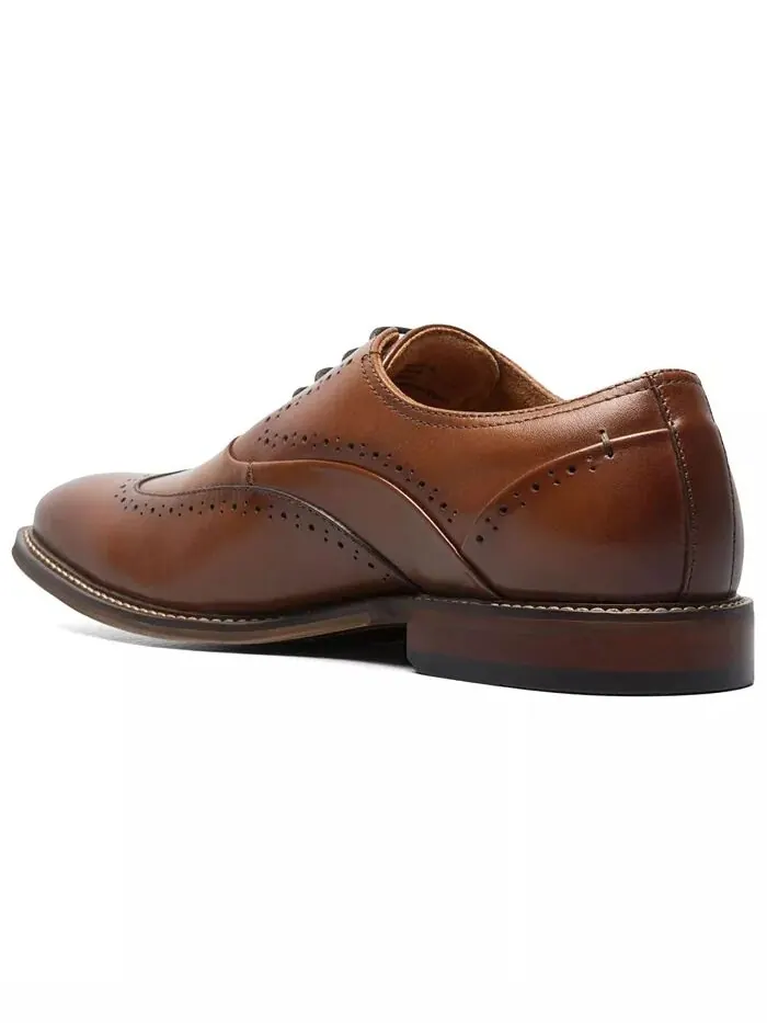 Мужские кожаные туфли-оксфорды Macarthur Wingtip Stacy Adams — изображение 8 из 8, коричневый