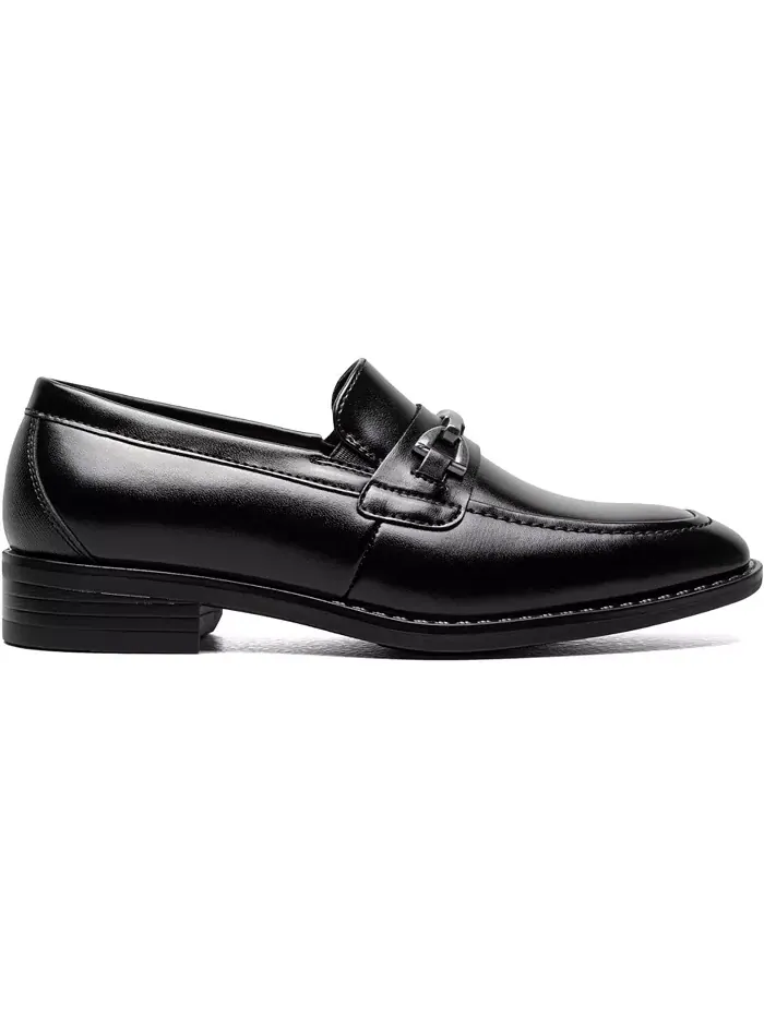 Обувь для мальчиков Big Boys Kaylor Jr. Moc Toe Slip On Stacy Adams — изображение 2 из 8, черный
