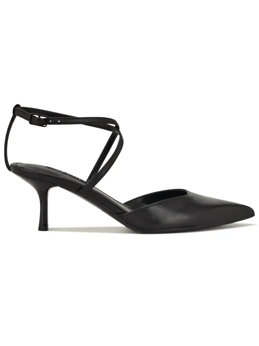Женские туфли-лодочки Idorna на невысоком каблуке с ремешками Nine West — изображение 2 из 5, черный