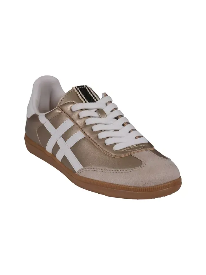 Женские кроссовки Dakkah в ретро-стиле на шнуровке GC Shoes — изображение 1 из 5, золото