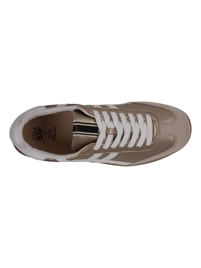 Женские кроссовки Dakkah в ретро-стиле на шнуровке GC Shoes — изображение 4 из 5, золото