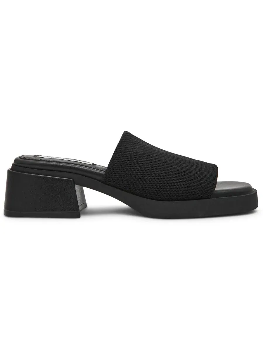 Женские сандалии-шлепанцы Lucee на блочном каблуке Steve Madden — изображение 2 из 6, черный