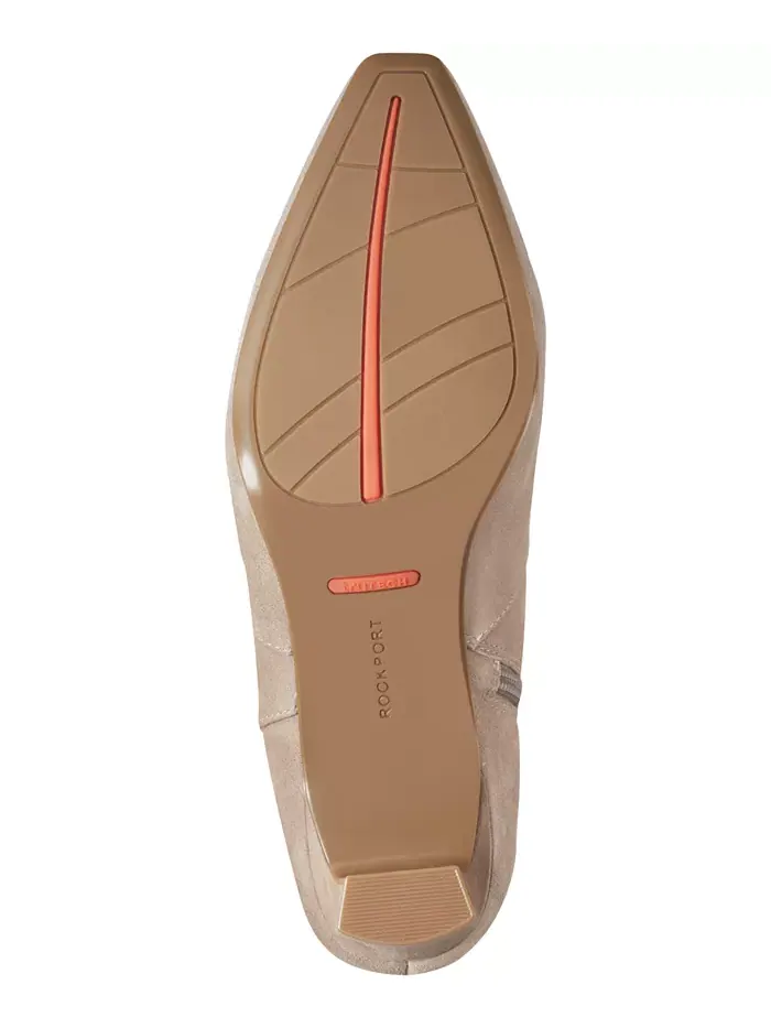 Женские сапоги Mabel Wide-Calf из замши Rockport — изображение 5 из 5, бежевый/бежевый