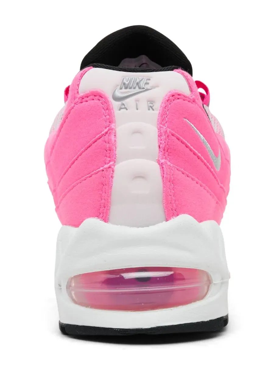 Кроссовки женские с воздушной подушкой Air Max 95 Big Bubble Nike — изображение 4 из 6, розовый серебристый