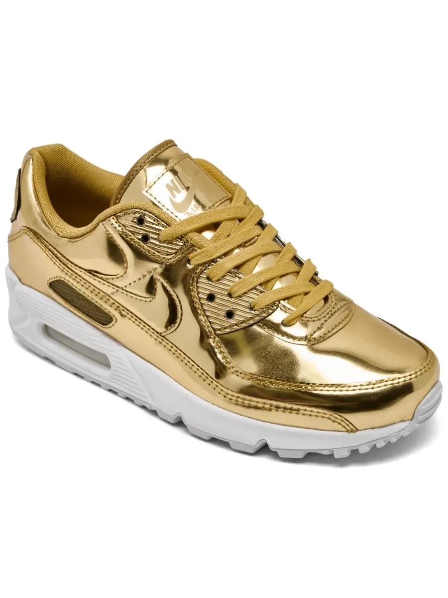 Кроссовки женские с металлическим верхом Nike Air Max 90 SP