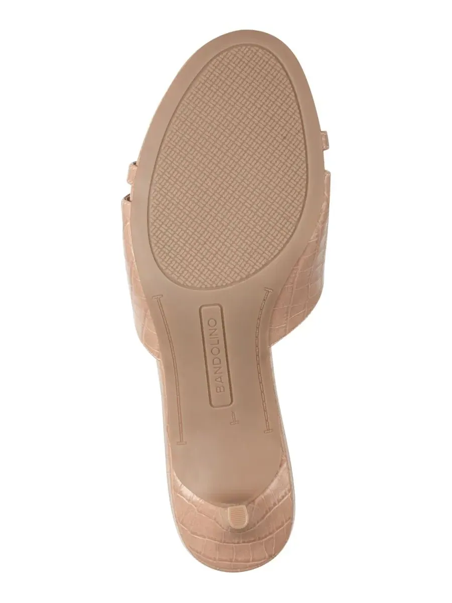 Женские босоножки Rissie Bow на каблуке-рюмочке Bandolino, Natural Croco — изображение 5 из 5