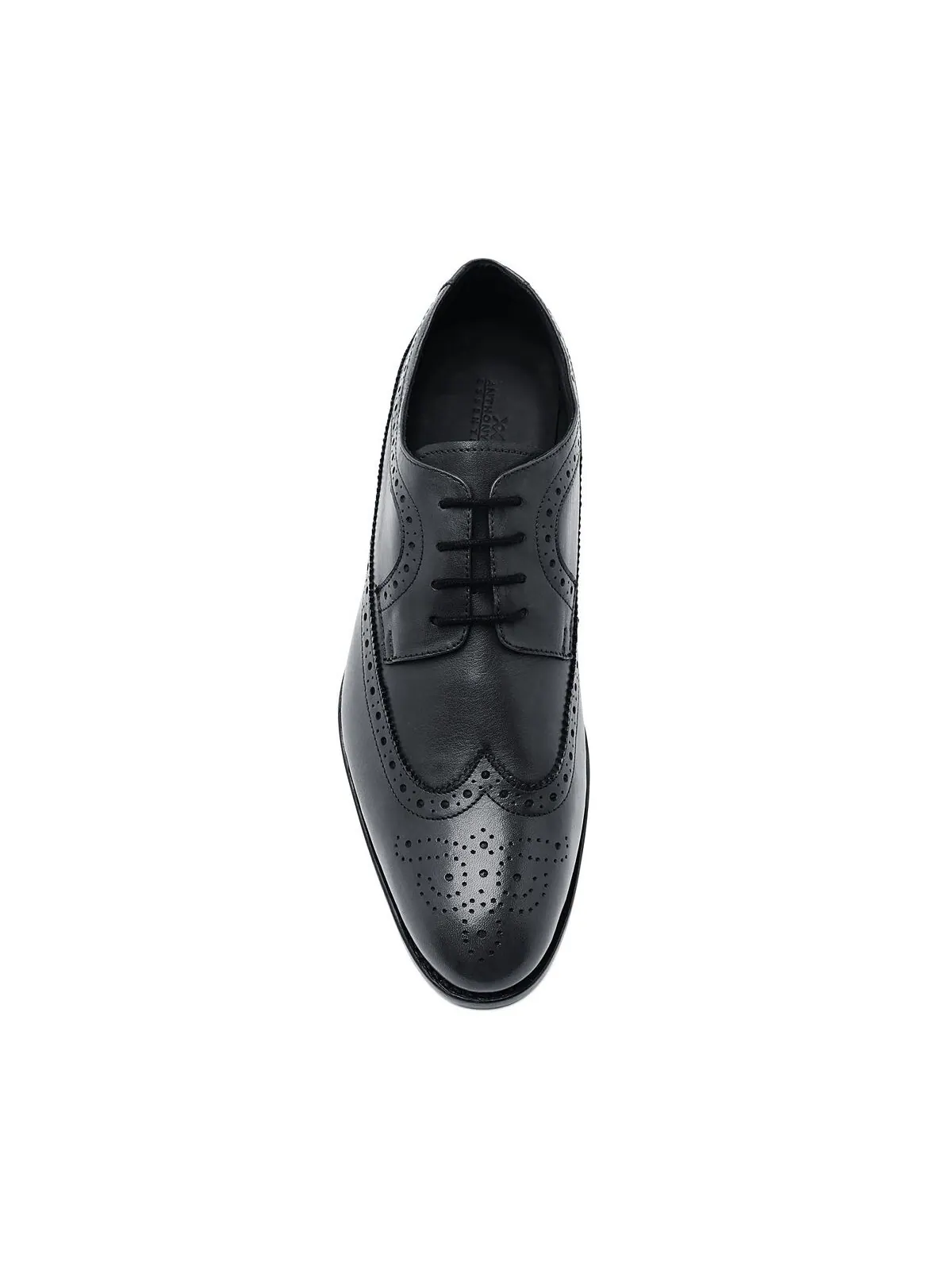 Мужские модельные туфли regan wingtip на шнуровке Anthony Veer — изображение 4 из 5, черный