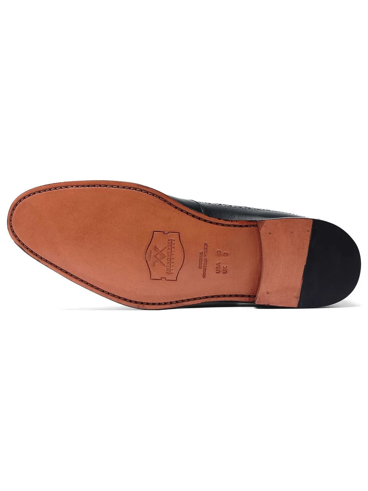 Мужские модельные туфли regan wingtip на шнуровке Anthony Veer — изображение 5 из 5, черный