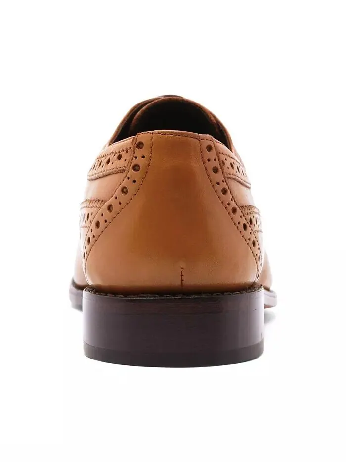 Мужские кожаные туфли Regan Wingtip на шнуровке Anthony Veer — изображение 3 из 5, ореховый
