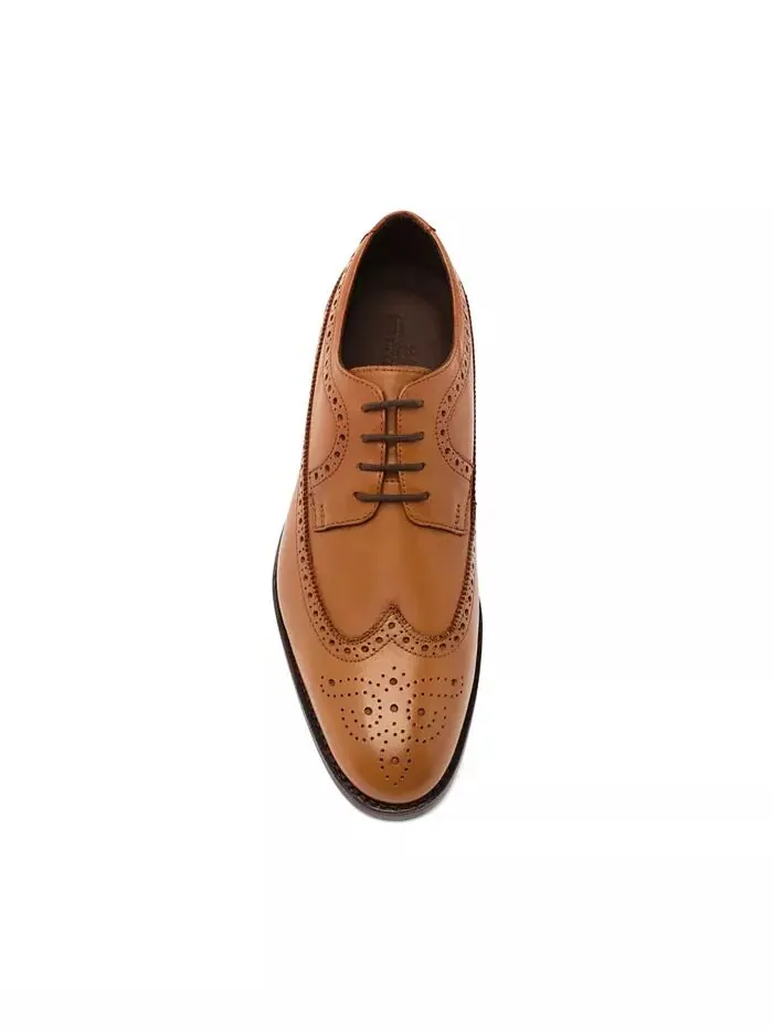 Мужские кожаные туфли Regan Wingtip на шнуровке Anthony Veer — изображение 4 из 5, ореховый
