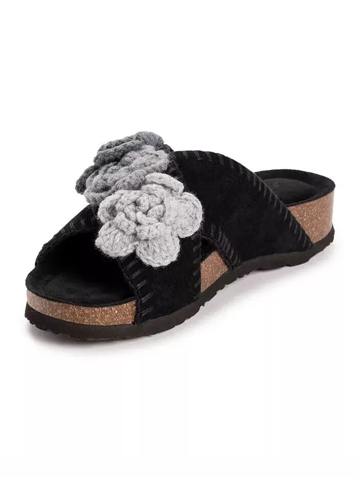 Женские сандалии Penelope с перекрестными ремешками MUK LUKS — изображение 2 из 7, черный