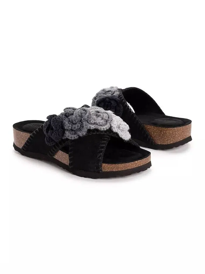 Женские сандалии Penelope с перекрестными ремешками MUK LUKS — изображение 4 из 7, черный