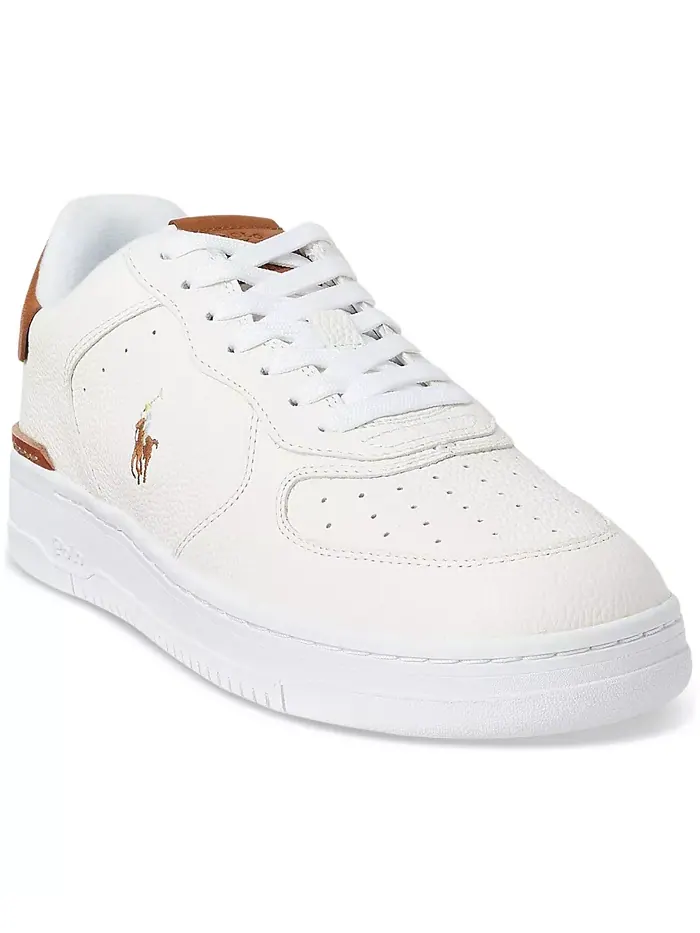 Мужские кроссовки Masters Court на шнуровке Polo Ralph Lauren — изображение 1 из 7, белый/бежевый