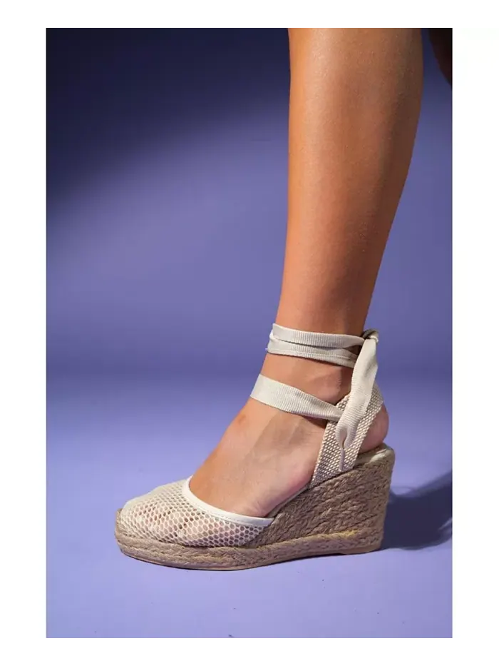 Эспадрильи на танкетке Lions Mesh Leather (женские) Forever & Always Shoes — 2