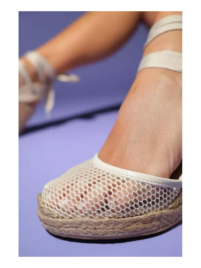 Эспадрильи на танкетке Lions Mesh Leather (женские) Forever & Always Shoes — 4