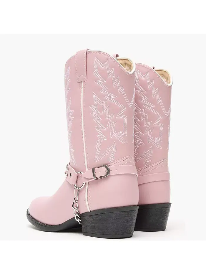Детские ботинки в стиле вестерн со стразами Lil' Pink Durango — изображение 7 из 7, розовый
