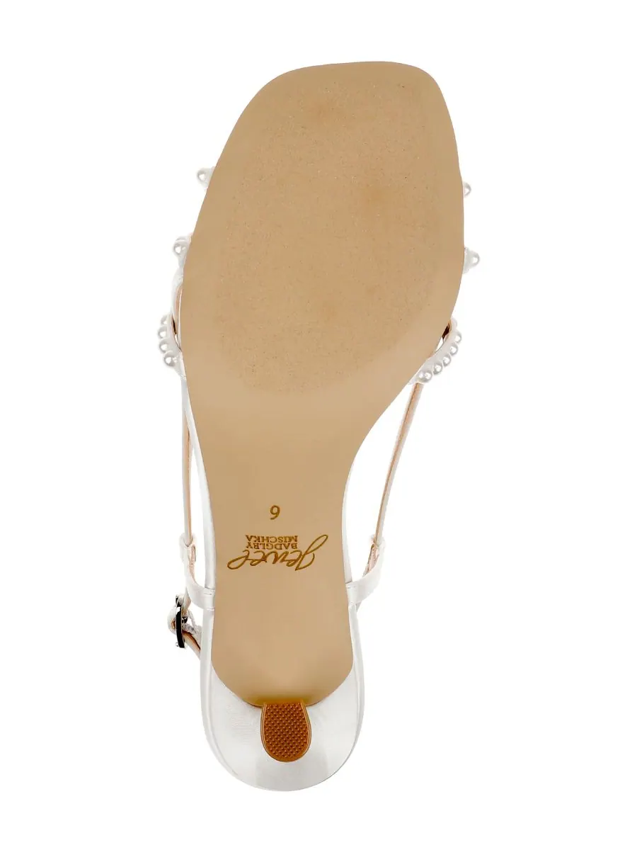 Женские сандалии Isabela Jewel Badgley Mischka — изображение 5 из 5, слоновая кость