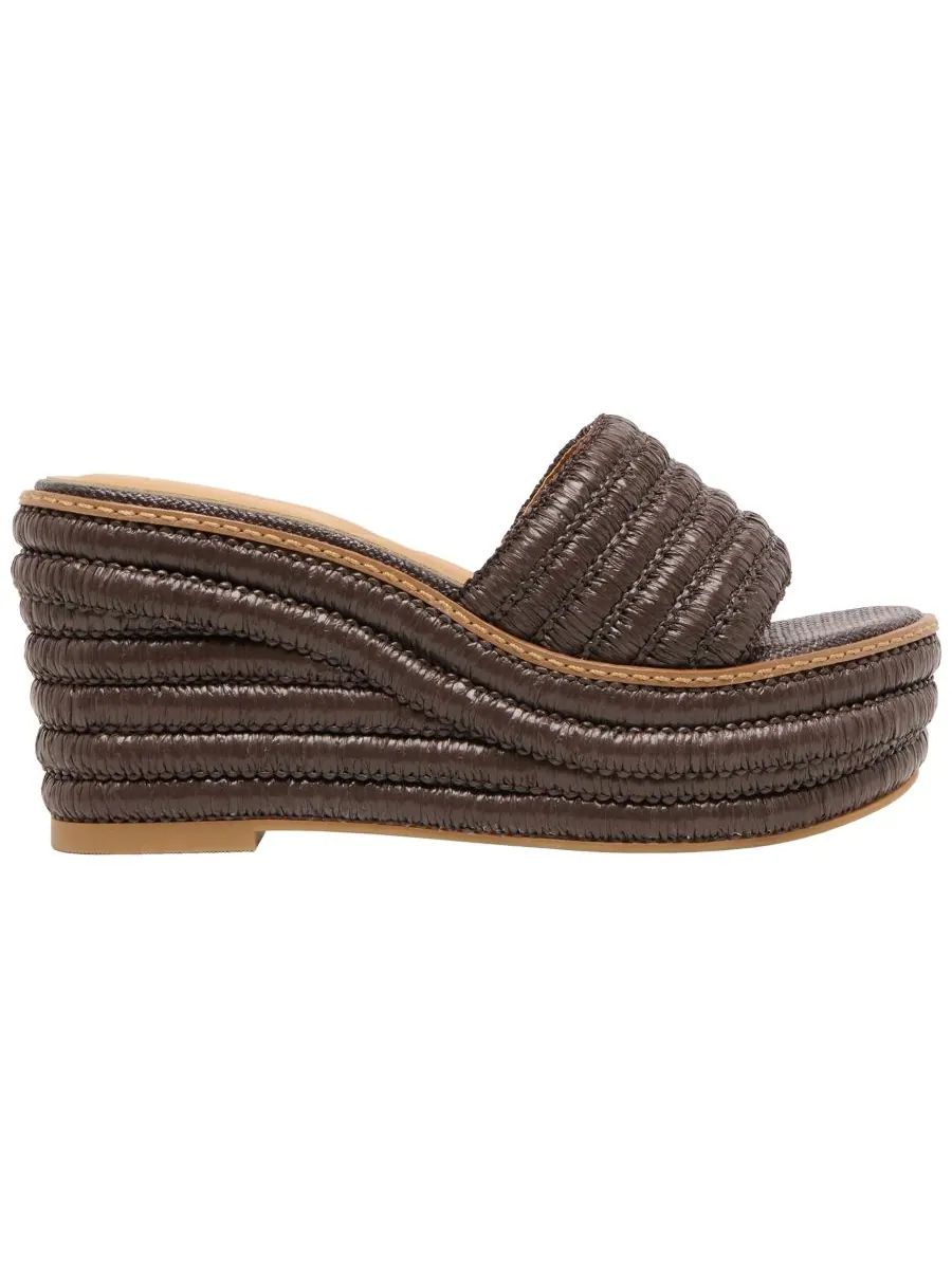Женские сандалии на платформе Throne с рафией Dolce Vita, Chocolate Raffia — изображение 2 из 5