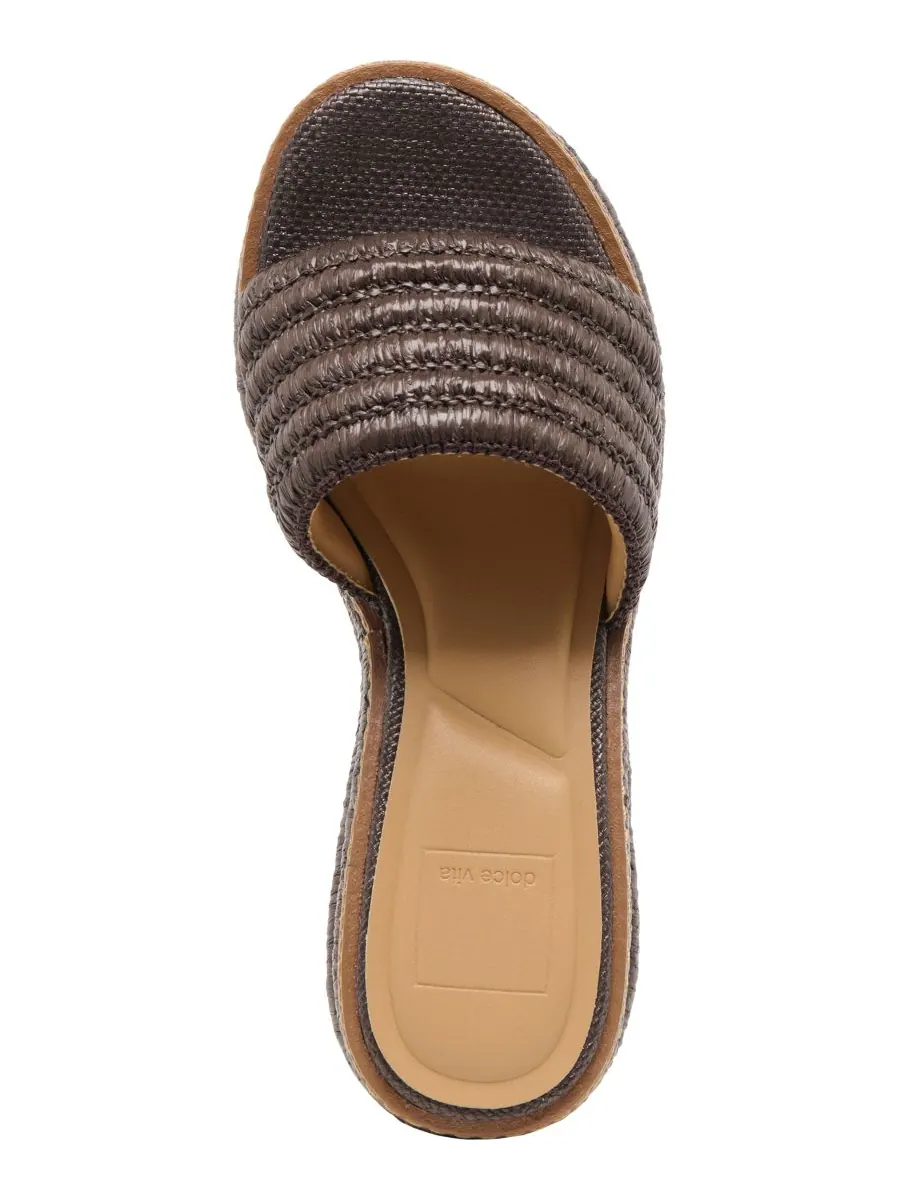 Женские сандалии на платформе Throne с рафией Dolce Vita, Chocolate Raffia — изображение 4 из 5