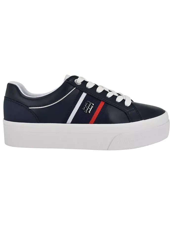 Женские кроссовки Badria Logo на платформе Tommy Hilfiger — изображение 2 из 5, синий