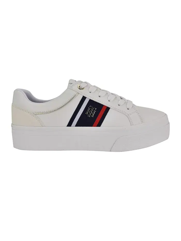 Женские кроссовки Badria Logo на платформе Tommy Hilfiger — изображение 2 из 5, белый