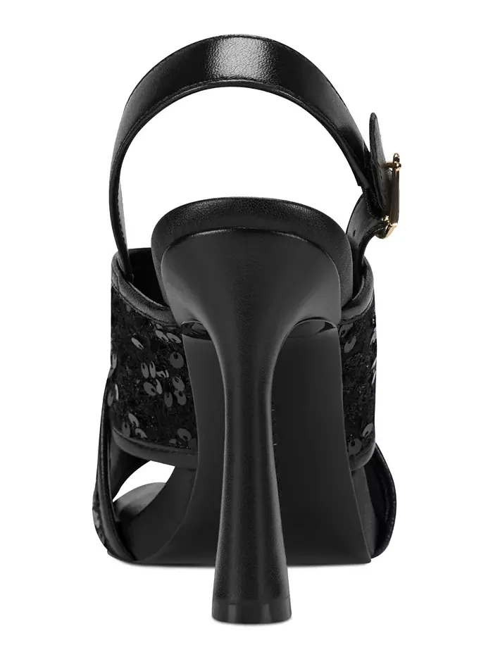 Босоножки с пайетками Colbie X band Karl Lagerfeld Paris — изображение 3 из 5, черный