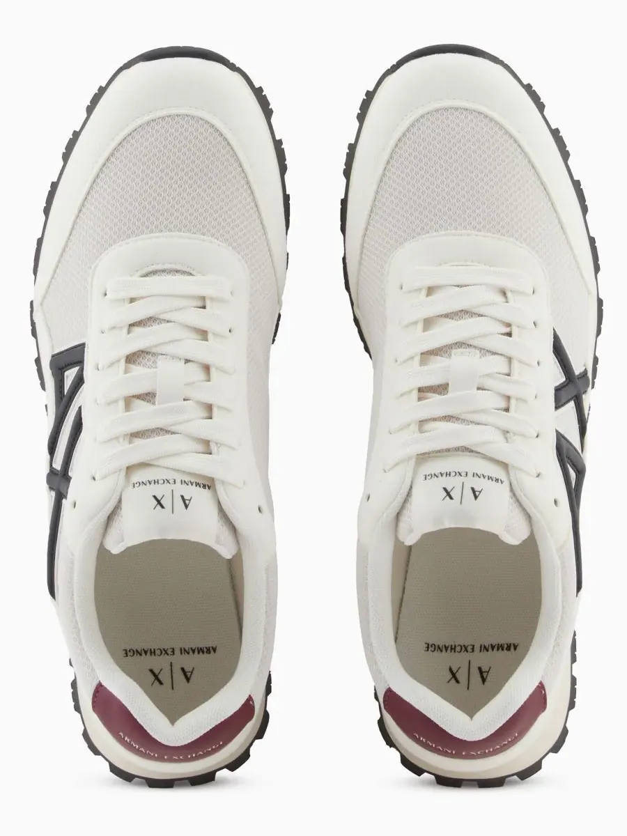 Мужские сетчатые кроссовки с логотипом Drop A|X Armani Exchange — изображение 4 из 6