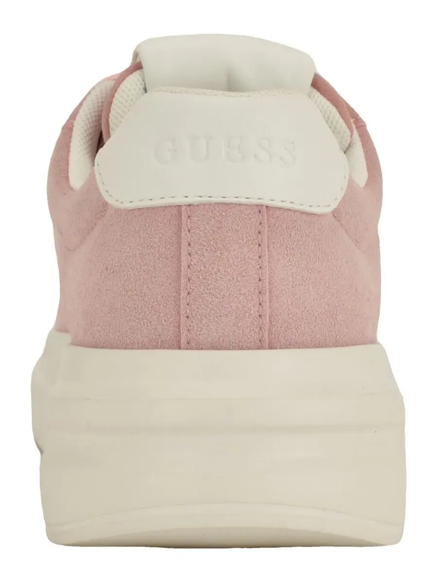 Женские кроссовки Eliva на платформе с двухцветными шнурками GUESS — изображение 3 из 5, розовый