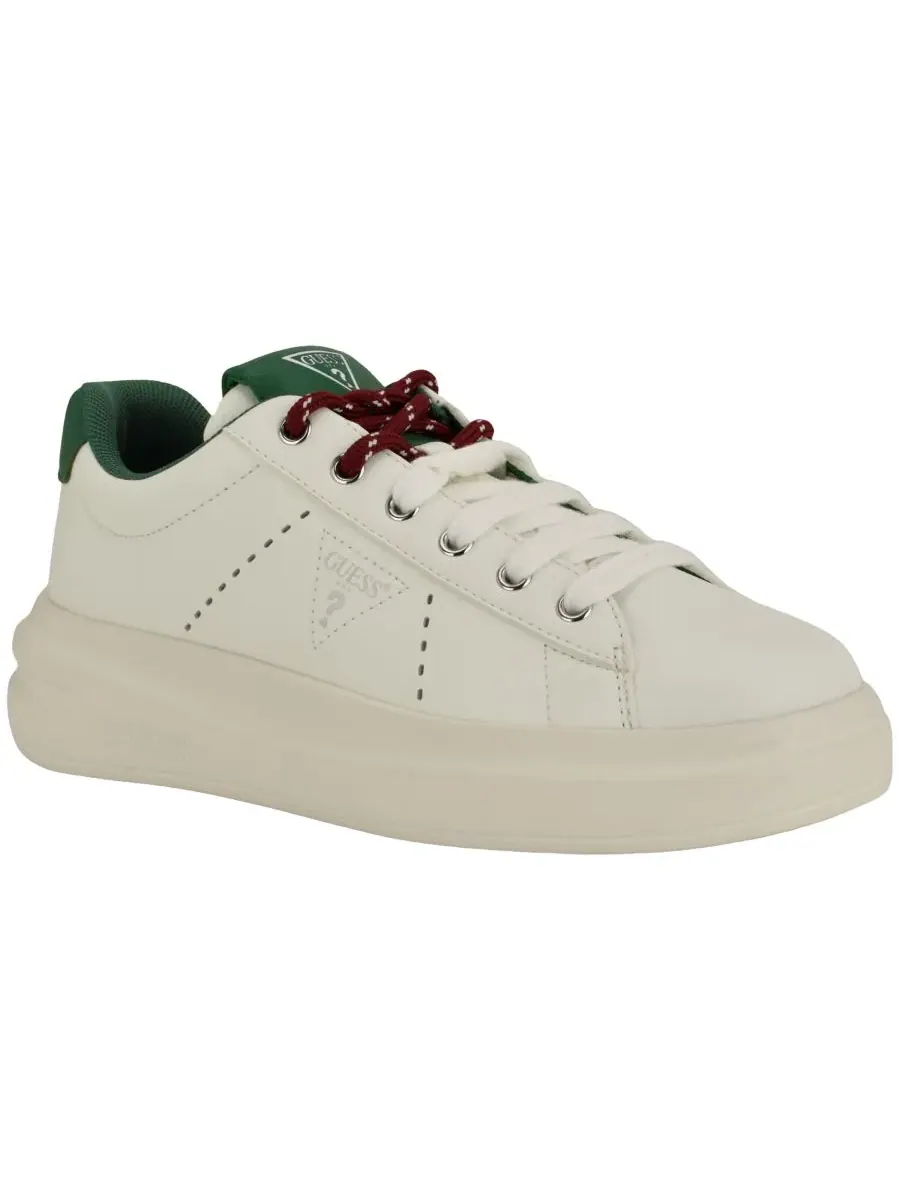 Женские кроссовки Eliva на платформе с двухцветными шнурками GUESS