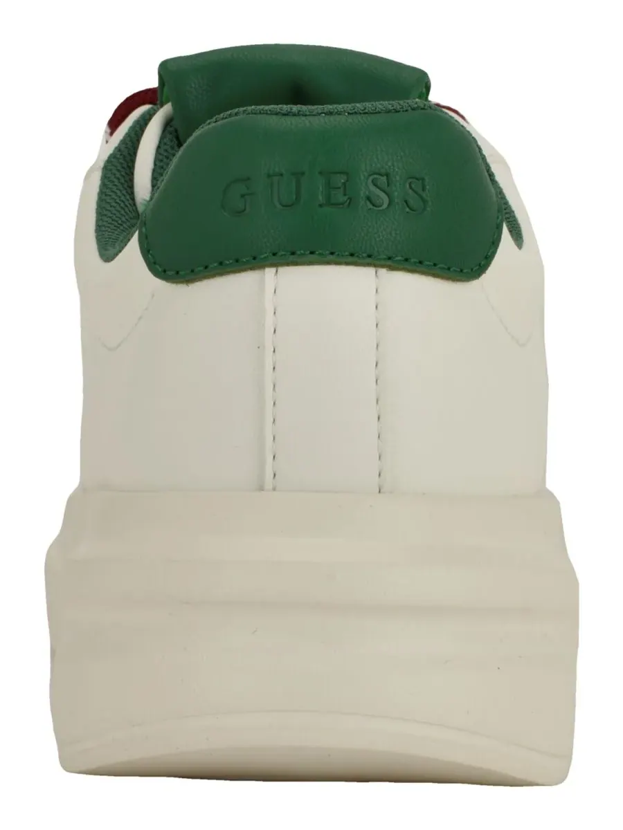 Женские кроссовки Eliva на платформе с двухцветными шнурками GUESS — изображение 3 из 5, белый