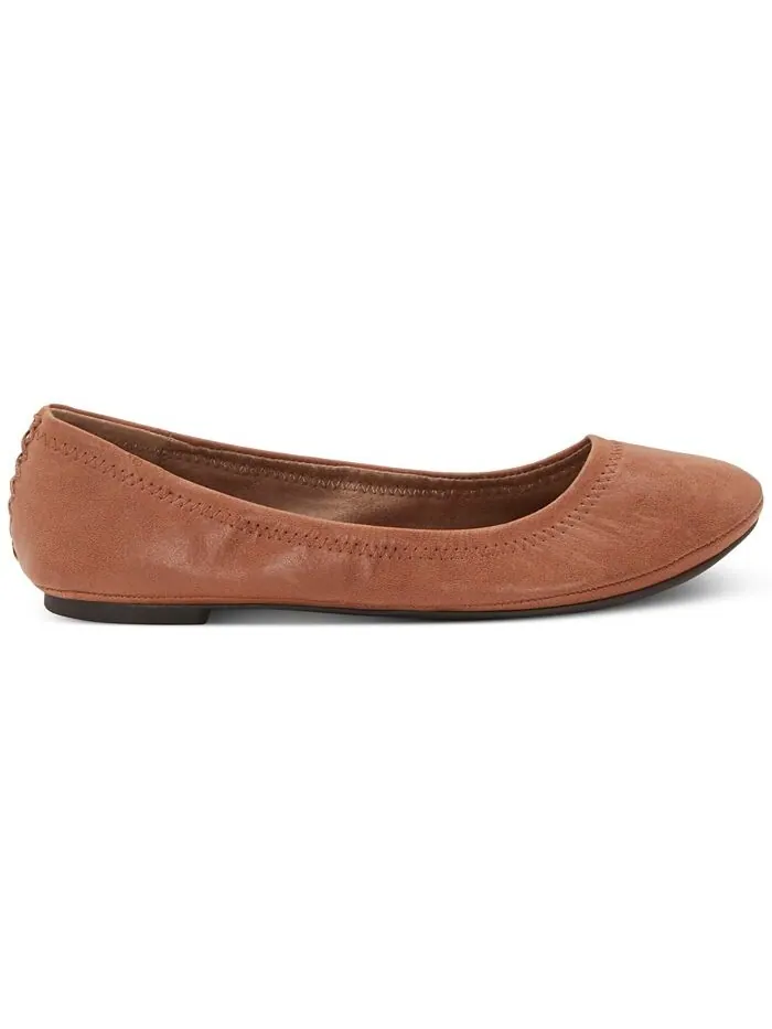 Женские балетки Emmie Lucky Brand — изображение 2 из 8, светлый коньячный
