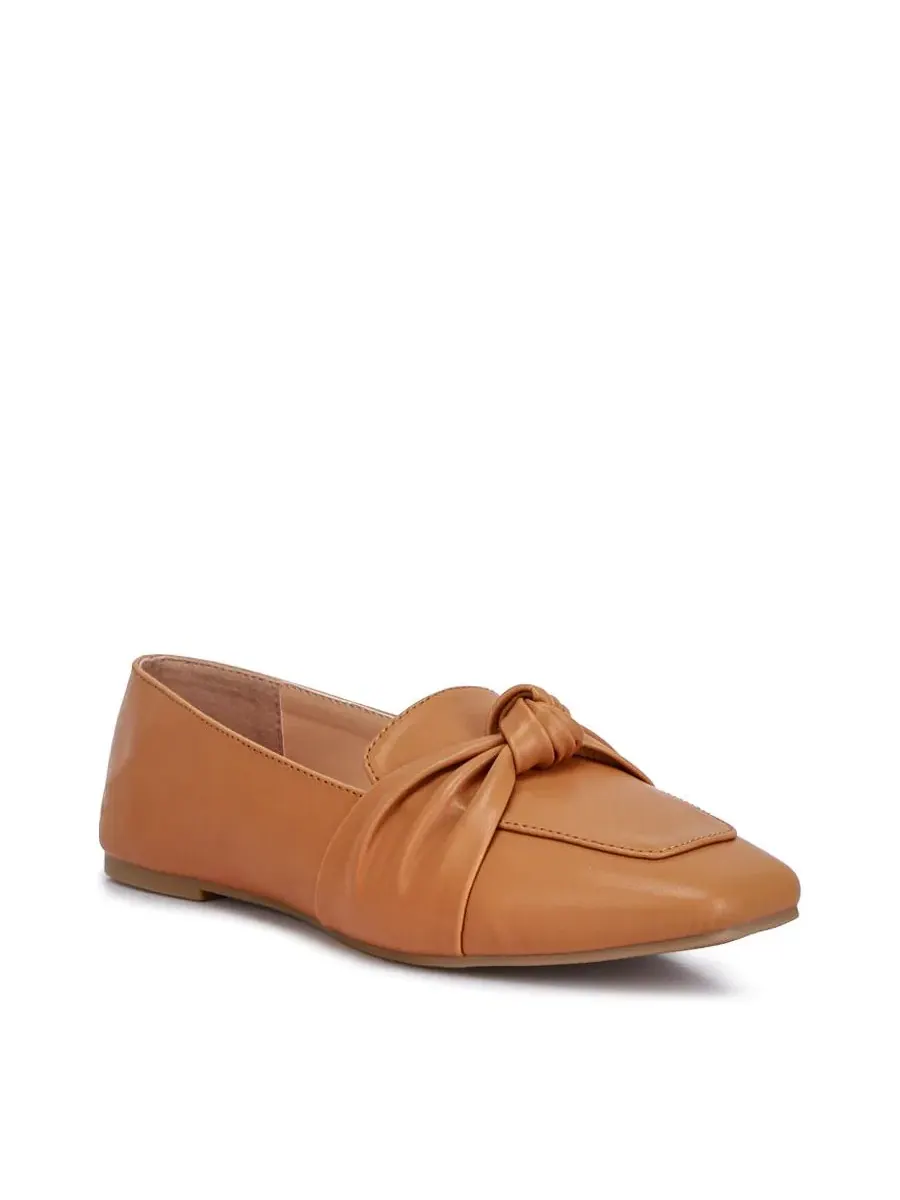 Лоферы женские с узлом из искусственной кожи, модель Denali London Rag — изображение 1 из 6, бежевый/хаки