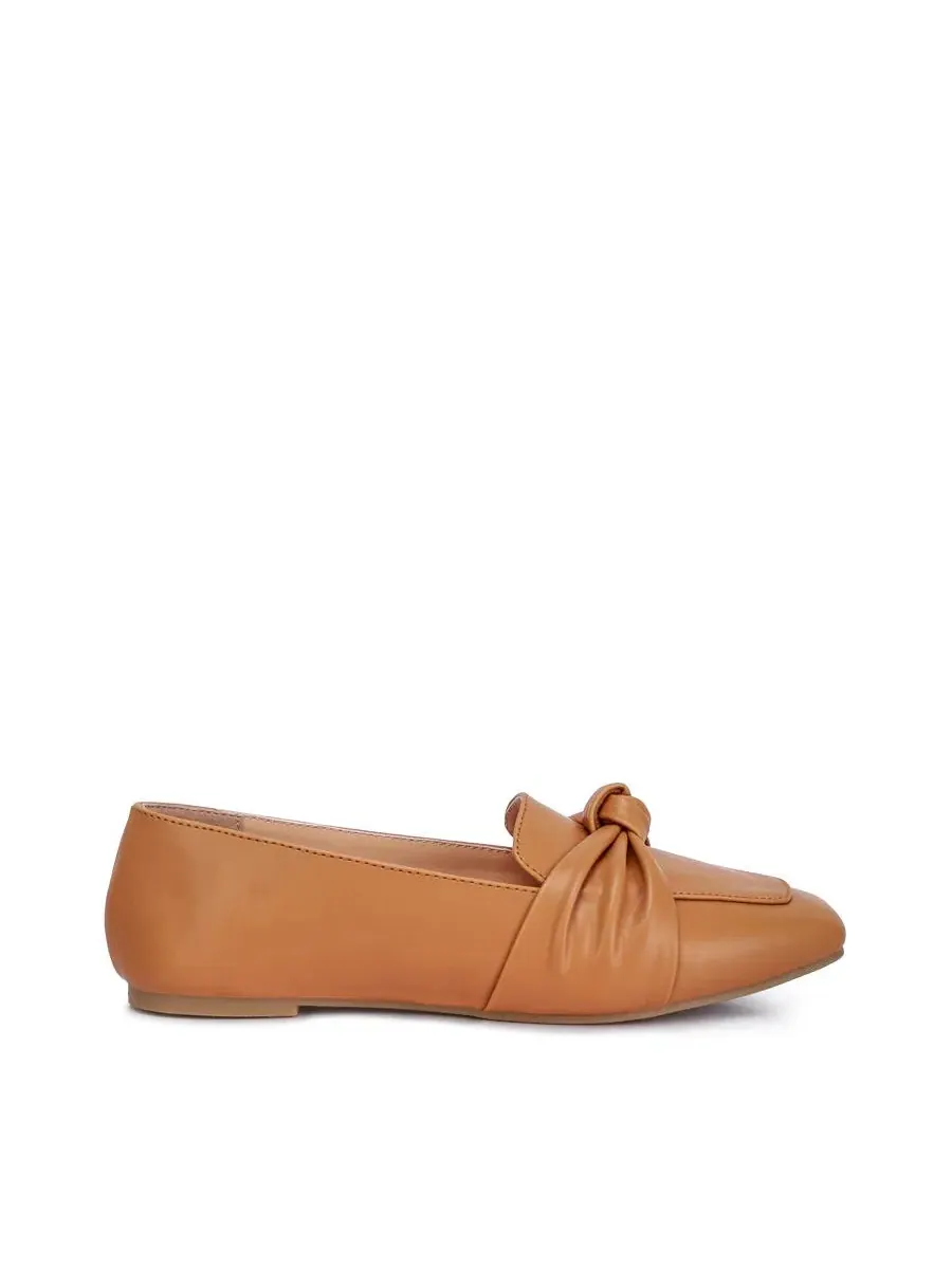 Лоферы женские с узлом из искусственной кожи, модель Denali London Rag — изображение 5 из 6, бежевый/хаки