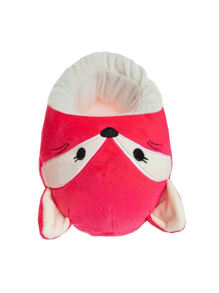 Тапочки-слайды с плюшевым лисом Fifi Squishmallow — изображение 5 из 7, розовый