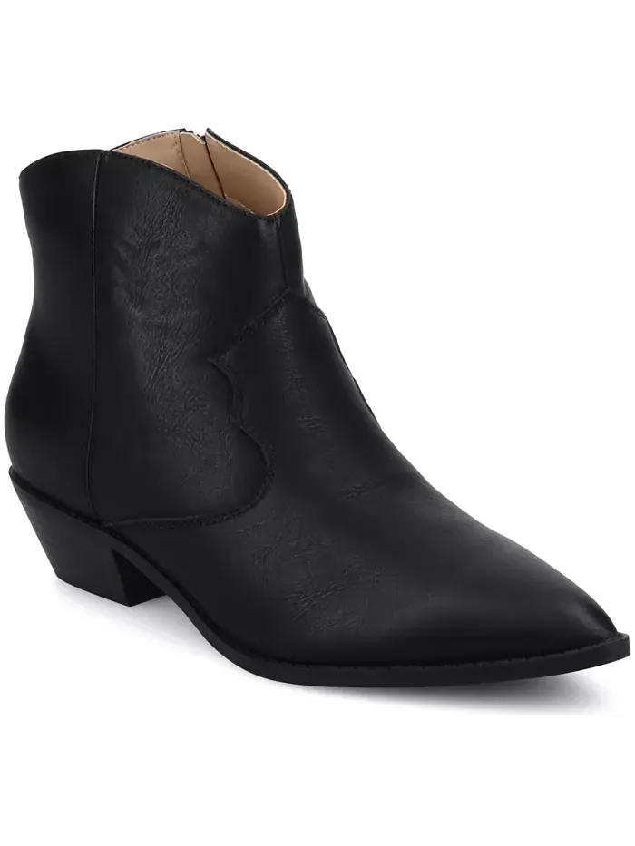 Женские ботинки Taliah на кубинском каблуке Journee Collection — изображение 1 из 5, черный