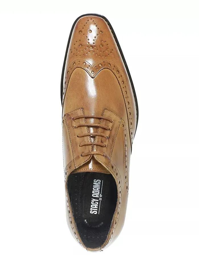 Мужские оксфорды Tinsley Wingtip Stacy Adams — изображение 5 из 5, бежевый