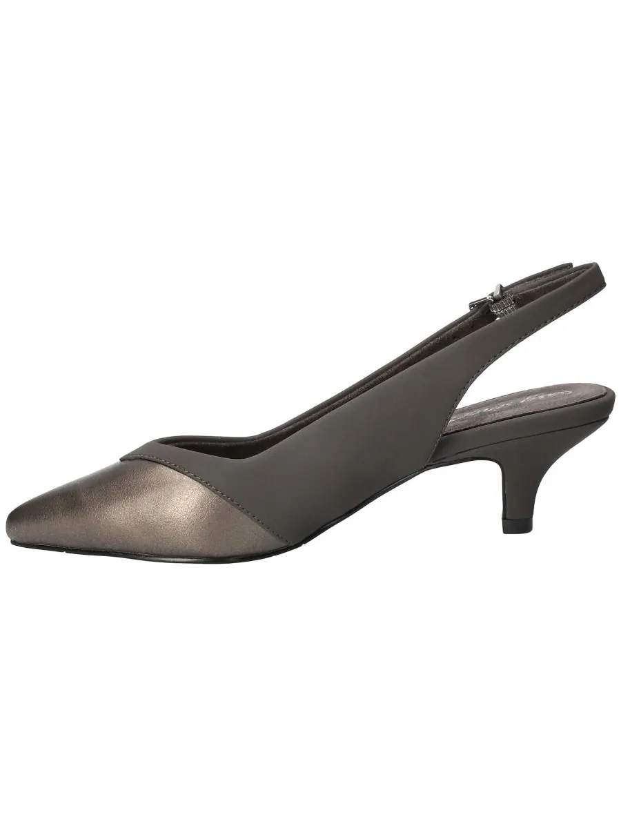 Женские яркие туфли-лодочки с открытой пяткой Easy Street, Pewter Lamy — изображение 7 из 7