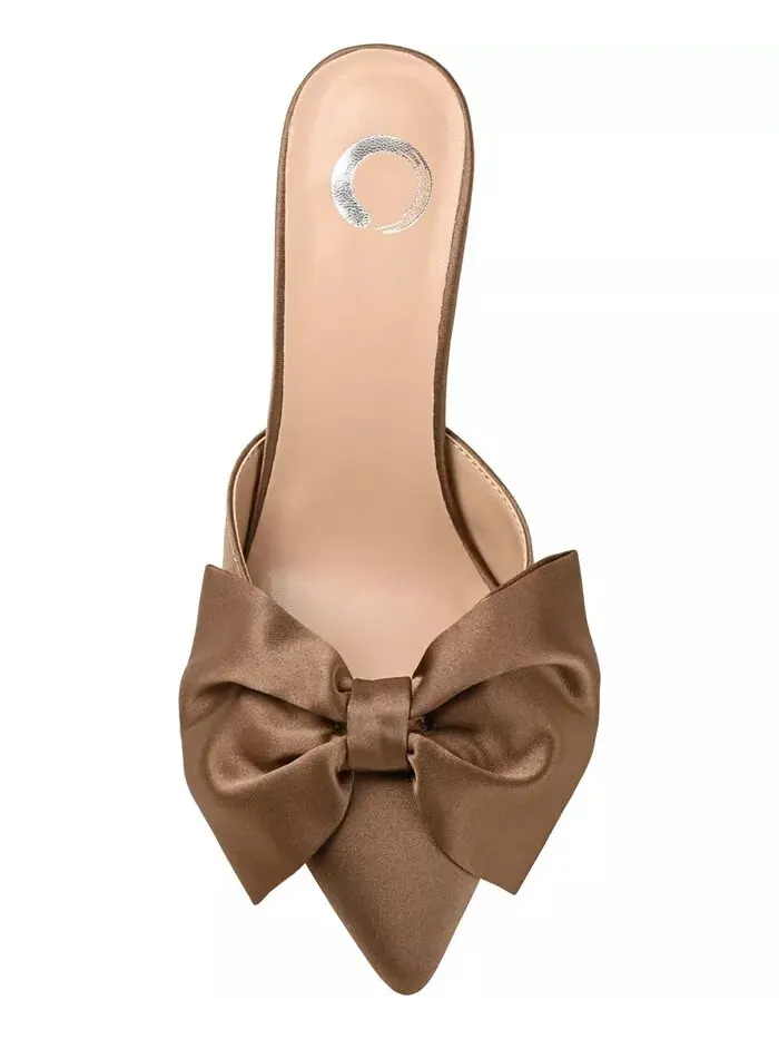 Женские туфли на каблуках Tiarra Bow Journee Collection — изображение 4 из 8, коричневый