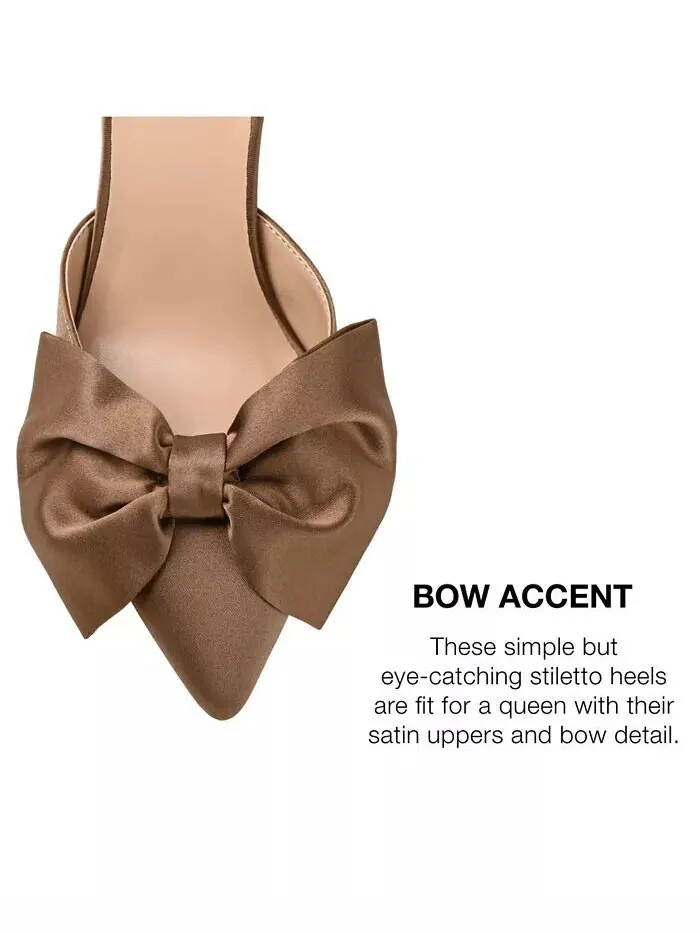 Женские туфли на каблуках Tiarra Bow Journee Collection — изображение 7 из 8, коричневый