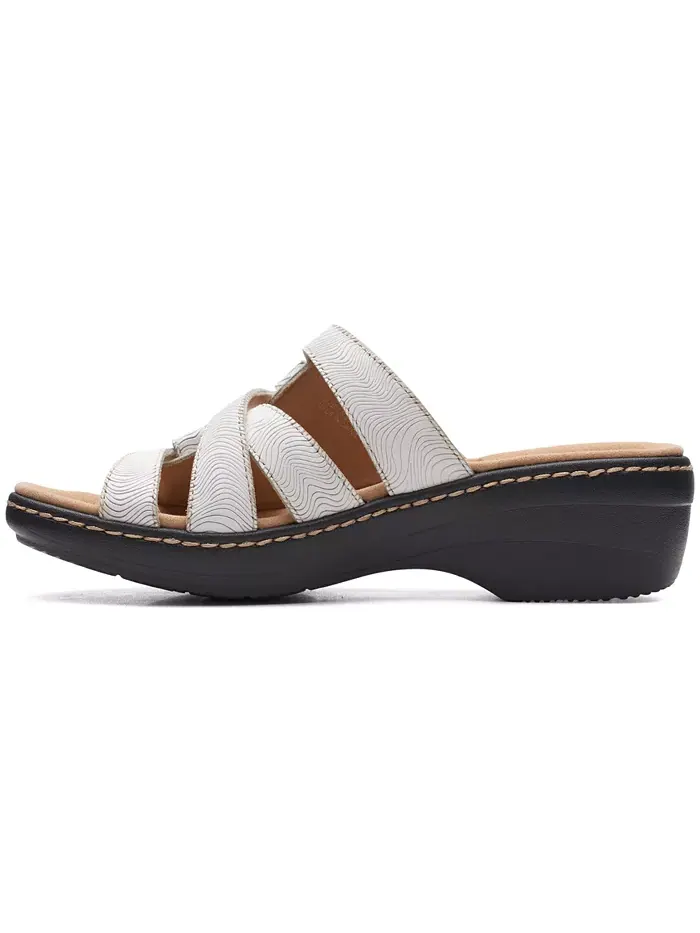 Сандалии женские Clarks Merliah Karli на плоской подошве без застежки — изображение 6 из 7, белый