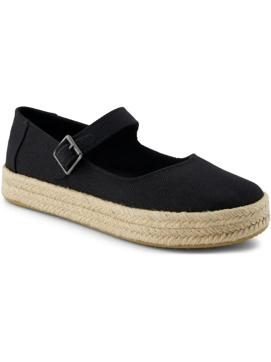 Женские эспадрильи Carolina Mary Jane Flats TOMS — изображение 1 из 5, черный