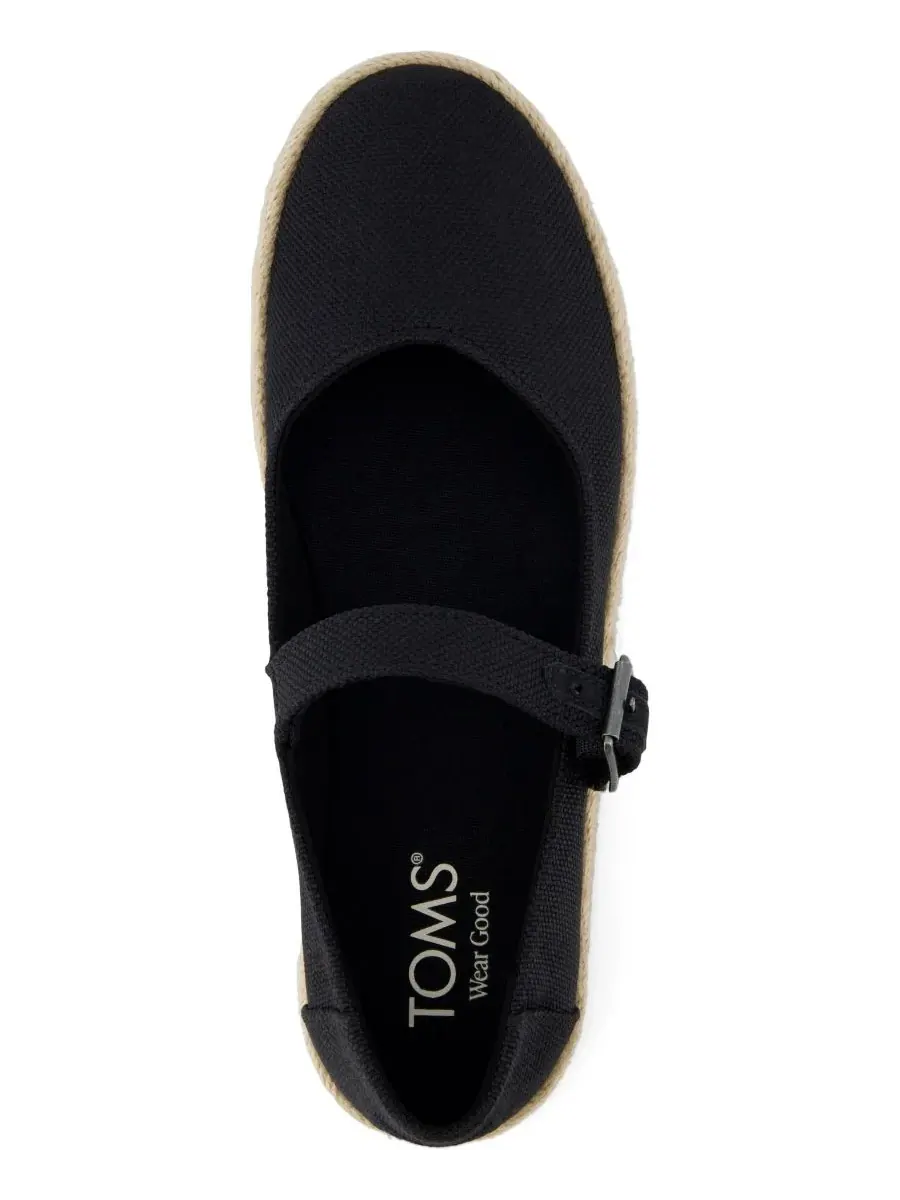 Женские эспадрильи Carolina Mary Jane Flats TOMS — изображение 4 из 5, черный