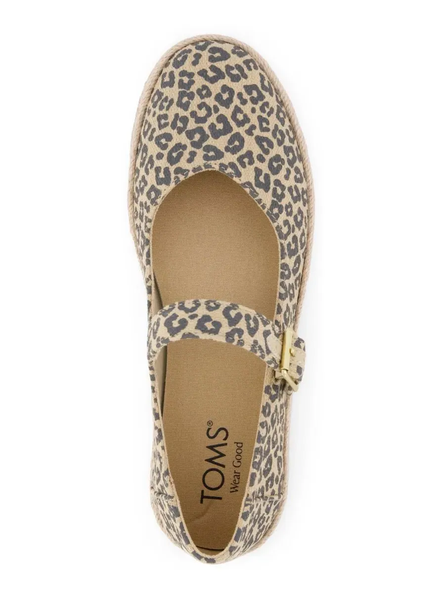 Женские эспадрильи Carolina Mary Jane Flats TOMS, oatmeal small леопард spots — изображение 4 из 5
