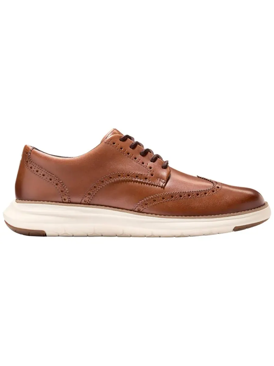 Мужские оксфордские туфли Grand Remix Wing на шнуровке Cole Haan — изображение 2 из 9, бежевый