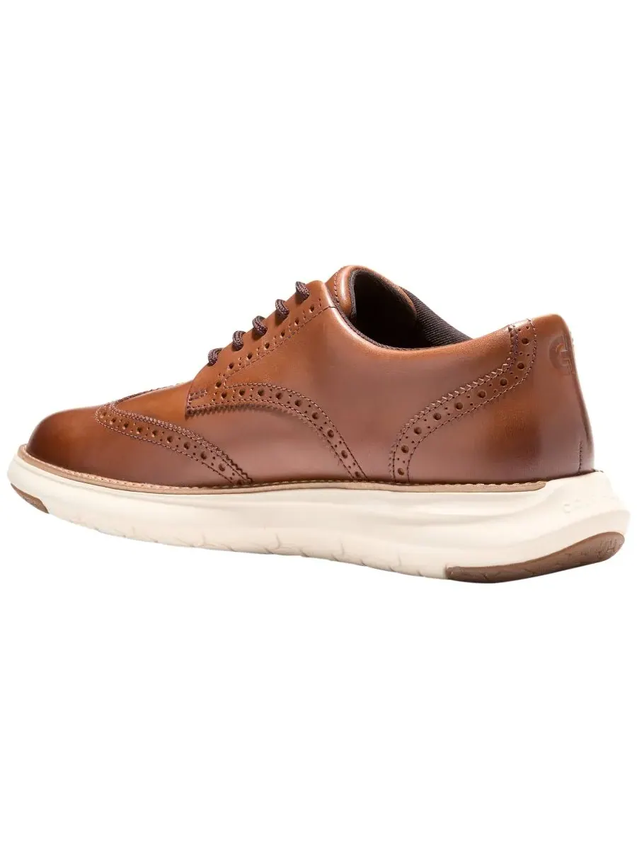 Мужские оксфордские туфли Grand Remix Wing на шнуровке Cole Haan — изображение 6 из 9, бежевый