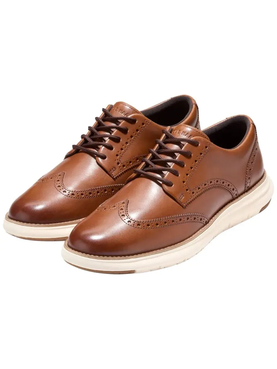 Мужские оксфордские туфли Grand Remix Wing на шнуровке Cole Haan — изображение 9 из 9, бежевый