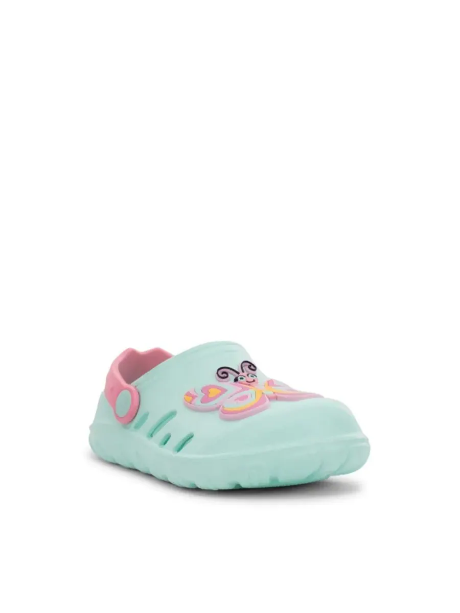 Little Girls Easy Butterfly Clog Western Chief — изображение 2 из 3, голубой