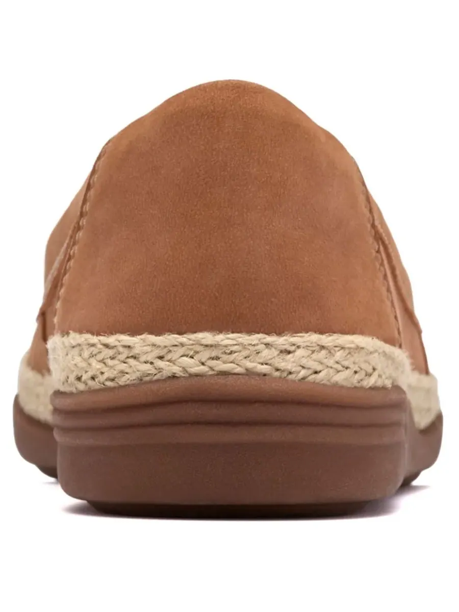 Женские балетки Elaina Milly без шнурков Clarks — изображение 3 из 6, бежевый