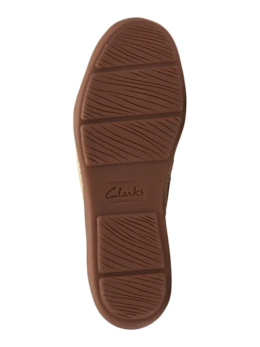 Женские балетки Elaina Milly без шнурков Clarks — изображение 5 из 6, бежевый