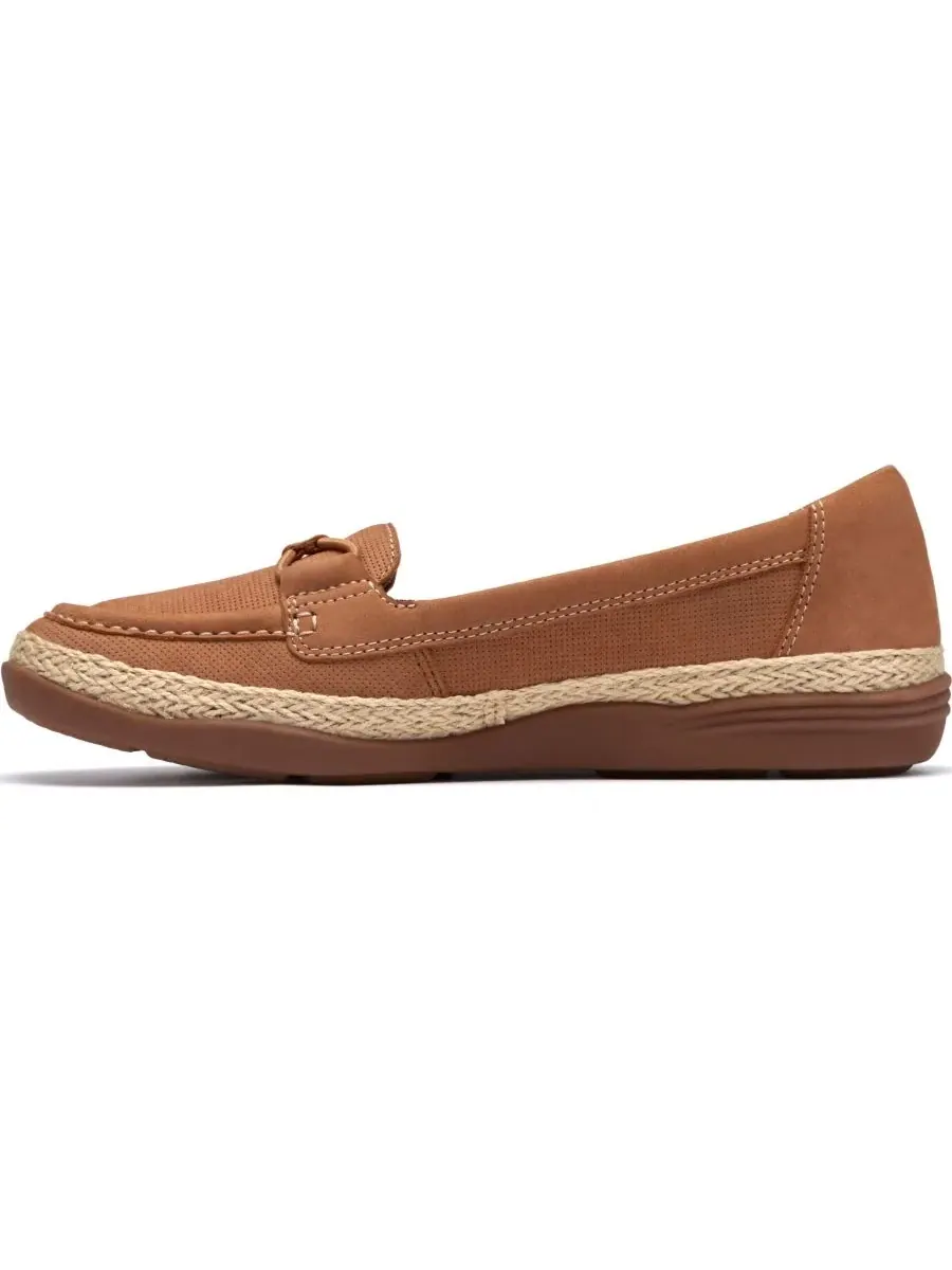 Женские балетки Elaina Milly без шнурков Clarks — изображение 6 из 6, бежевый